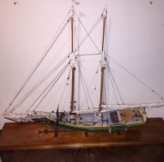 Model of Gloucester fishing schooner